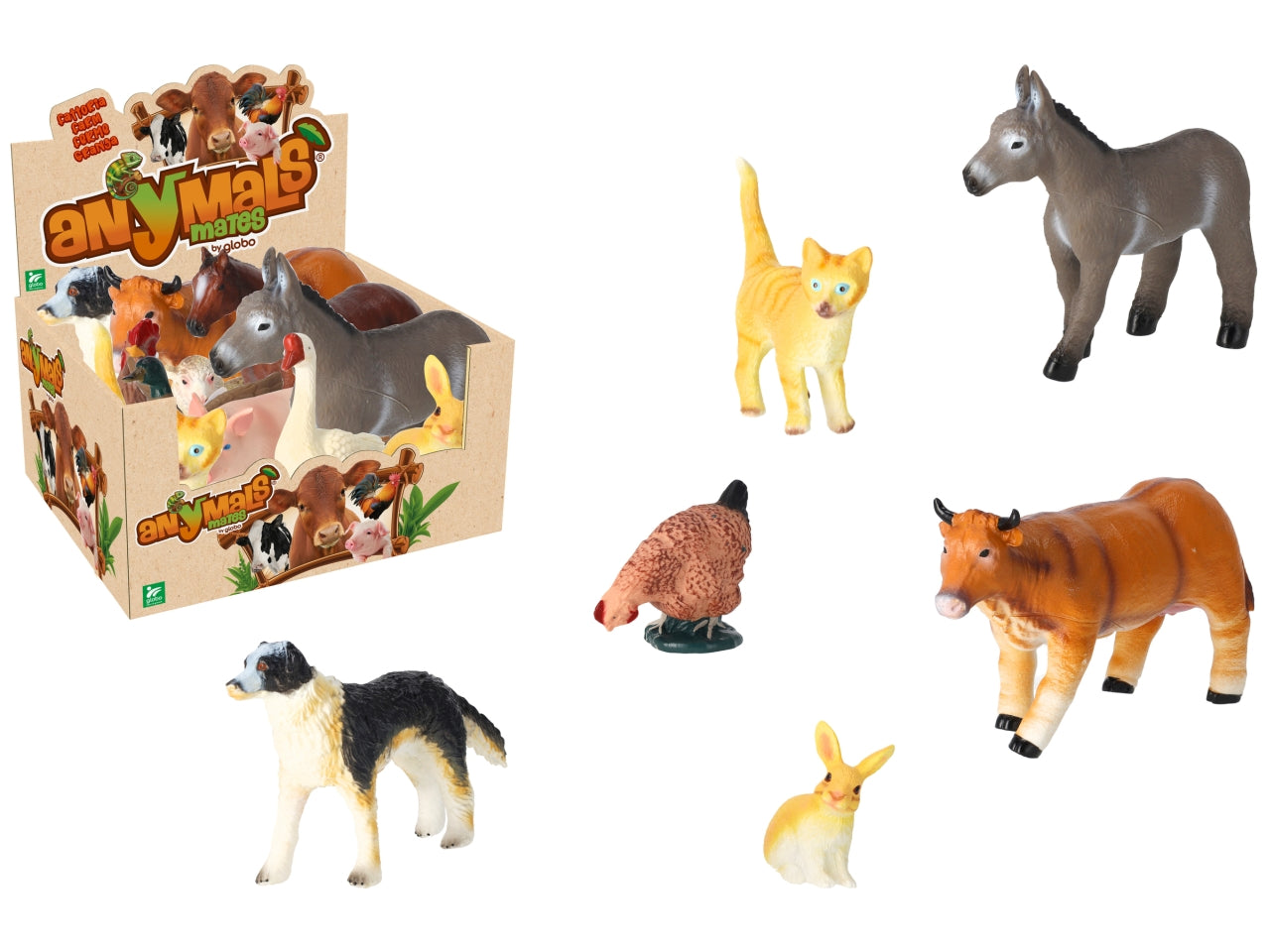 Anymals' mates animali soffici fattoria 20x23cm assortiti