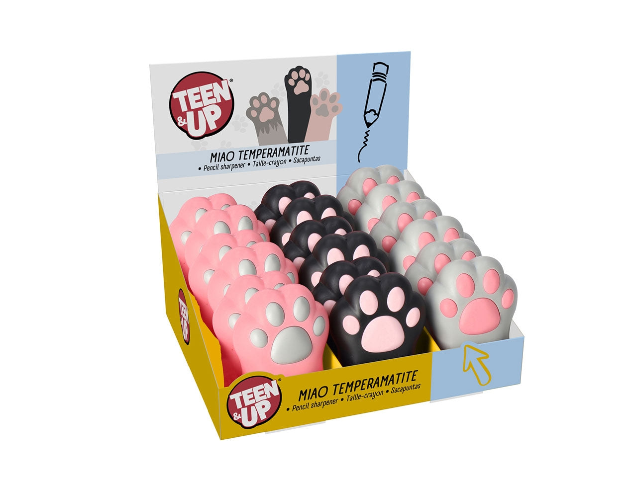 Teen up temperamatite zampa gatto con specchio