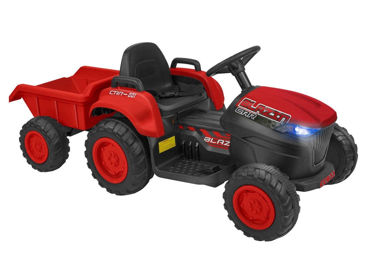 E-spidko trattore rimorchio batteria li-ion di colore rosso