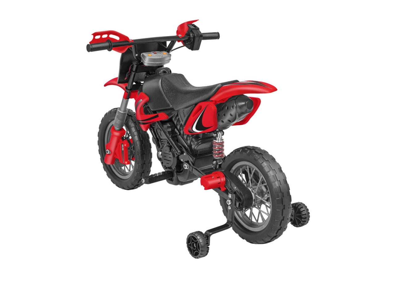 E-spidko moto cross a batteria  li-ion 12v di colore rosso
