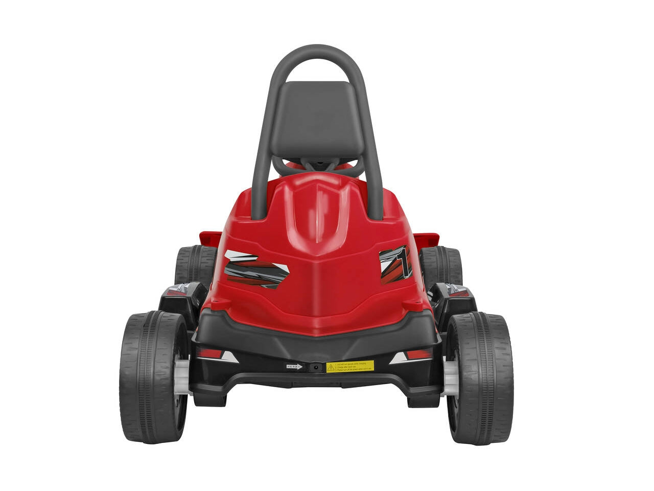E-spidko go kart elettrico radiocomandato di colore rosso