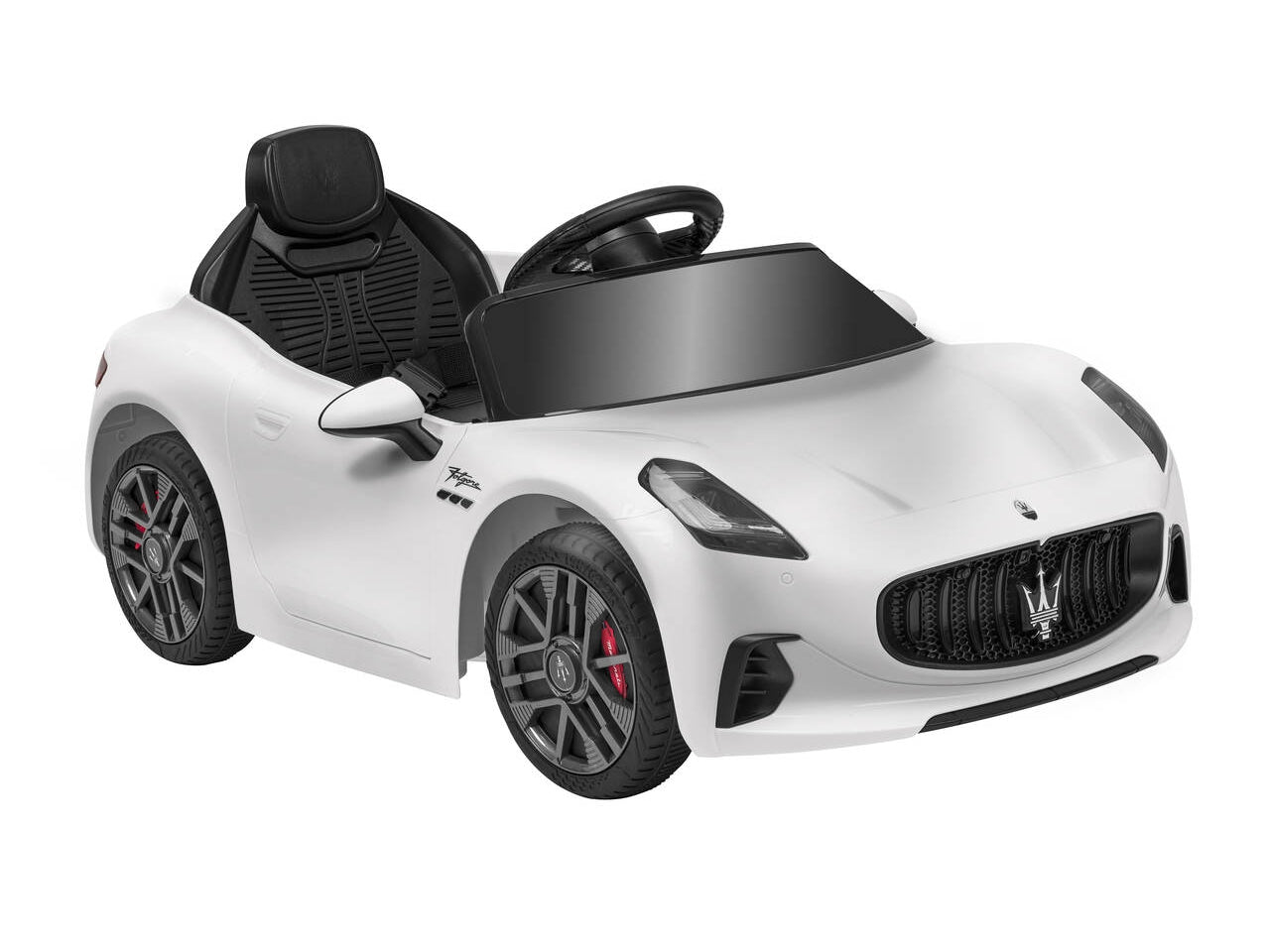 E-spidko auto Maserati granturismo batteria li-ion 12v di colore bianco $