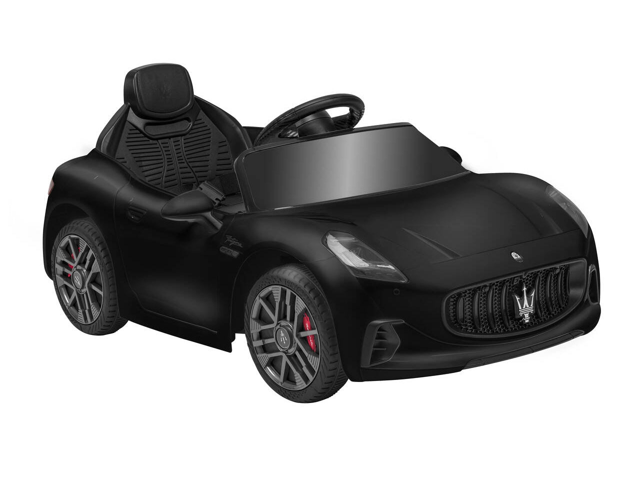 E-spidko auto Maserati granturismo batteriali-ion 12v di colore nero $