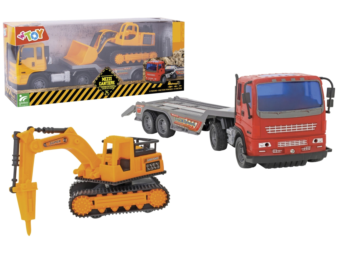 Big road camion portauto frizione conruspa-escavatore assortiti