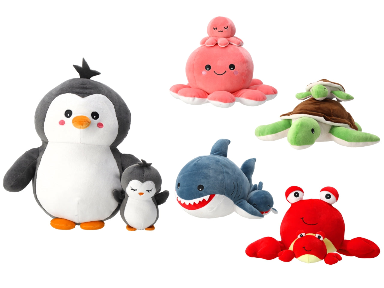 Pelux peluche animali marini concucciolo 30cm assortiti