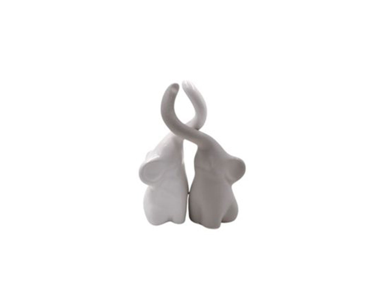 Coppia elefante piccolo in ceramica 10x17cm