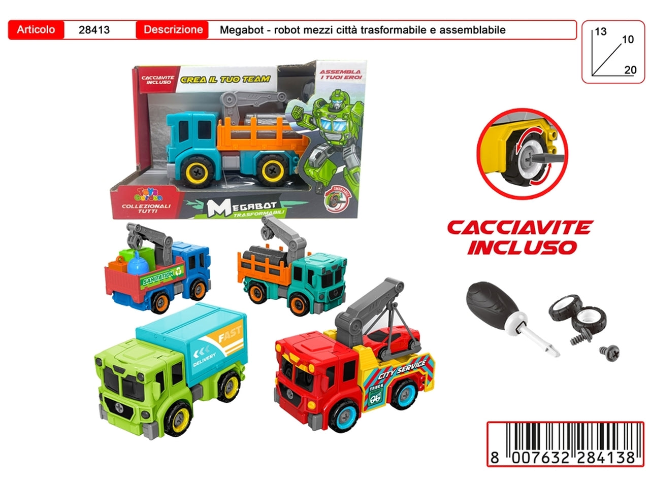 Megabot trucks assortiti