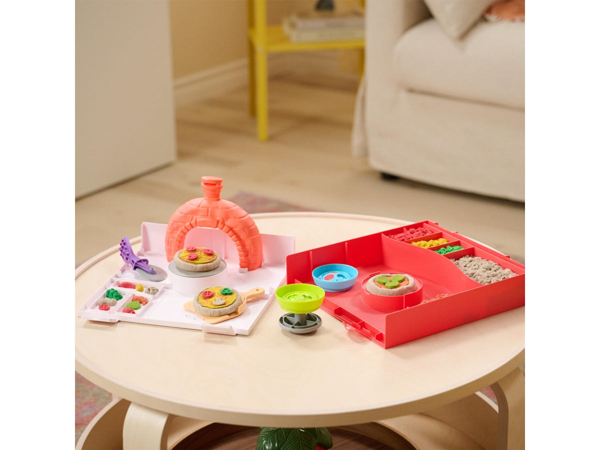 Kinetic sand playset squish pizza