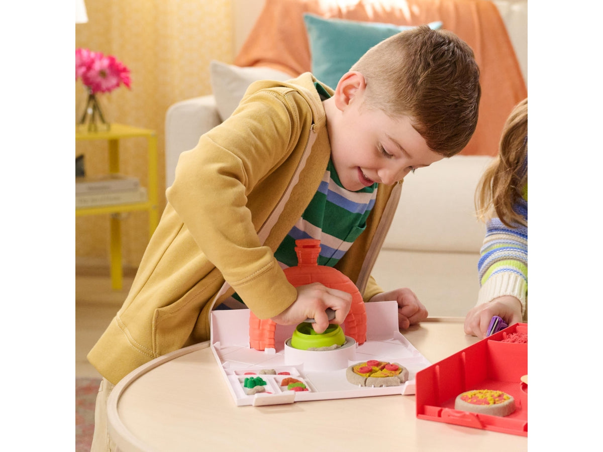 Kinetic sand playset squish pizza