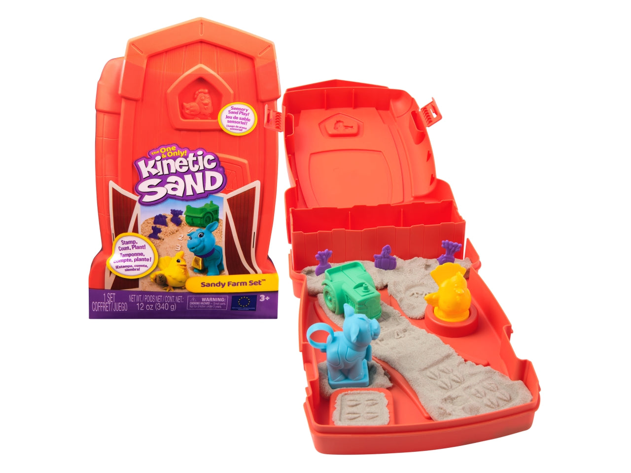 Kinetic sand playset la prima fattoria