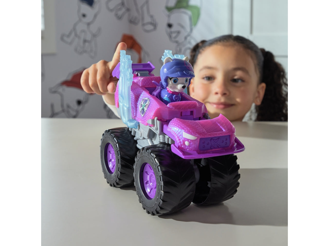 Paw patrol veicolo tematizzato rescue wheels roxi