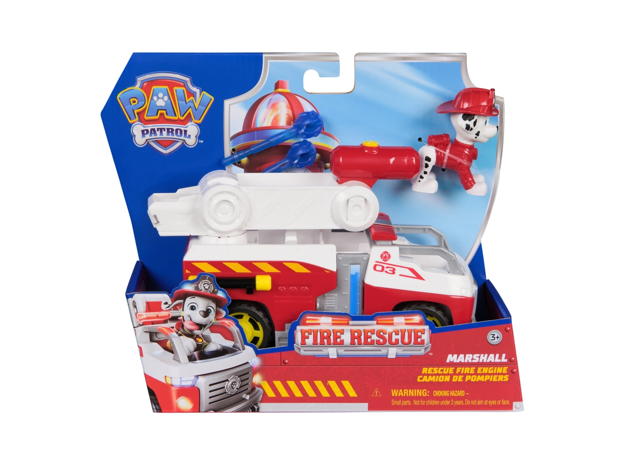 Paw patrol veicolo tematizzato fire rescue marshall