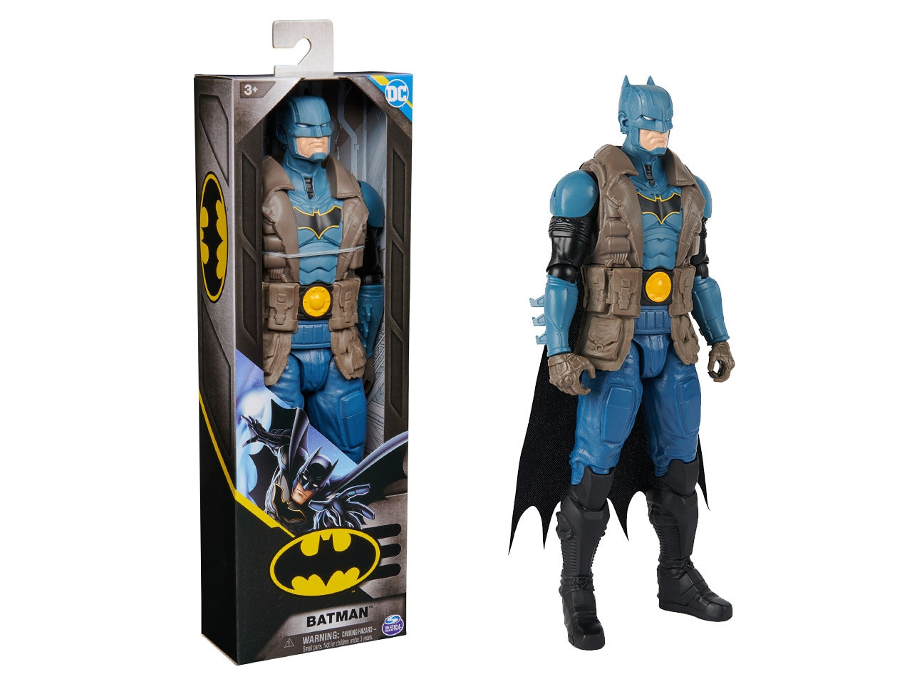 Batman personaggio batman armatura blu in scala 30 cm