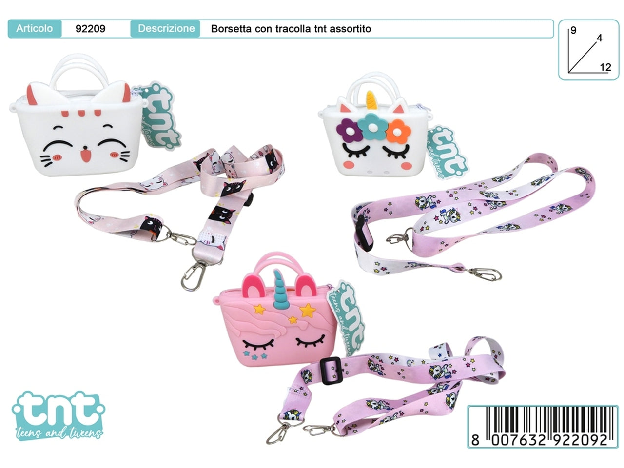 Tnt kawaii bags borsetta in silicone