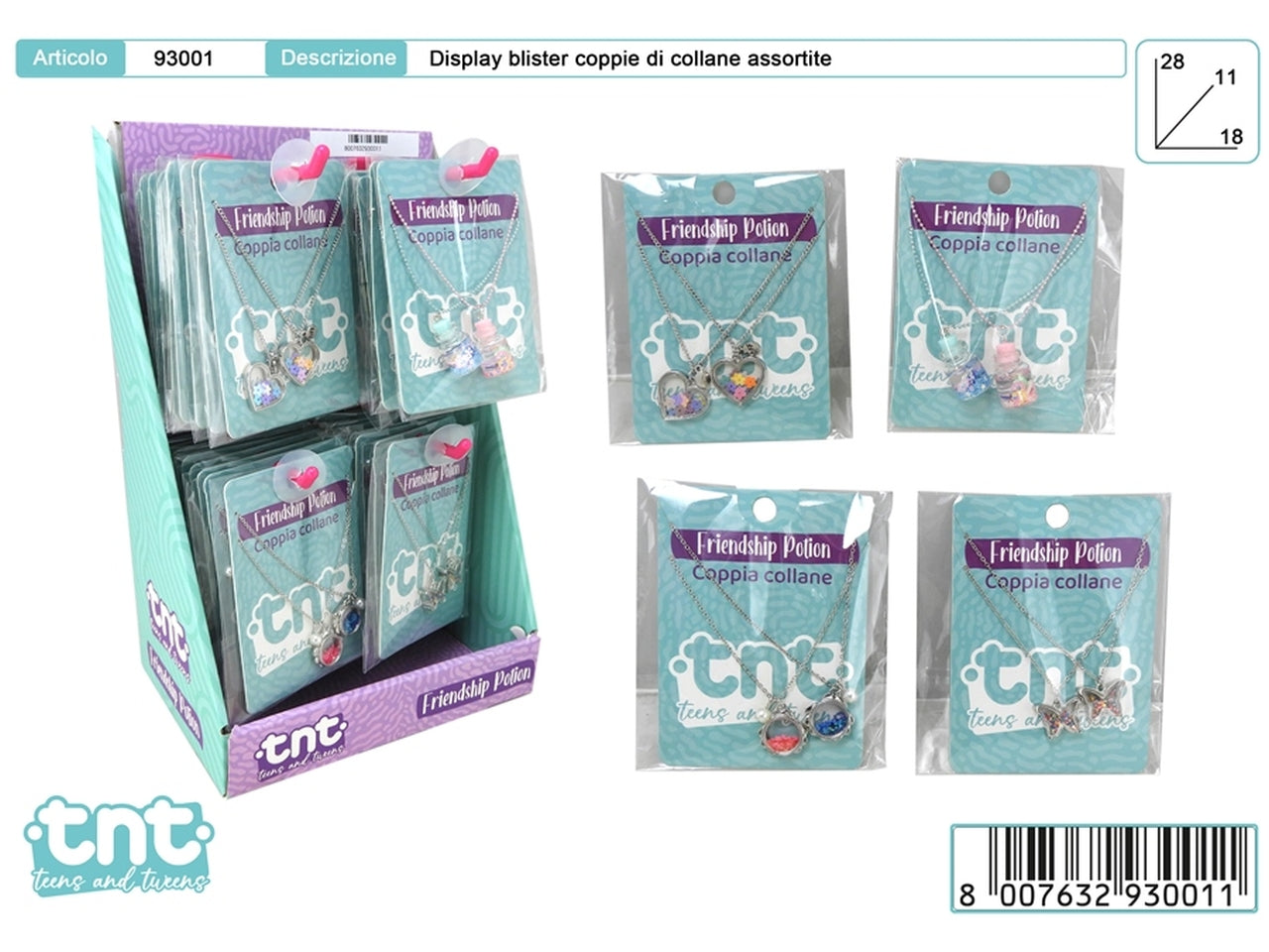Tnt friendship potion coppia collane