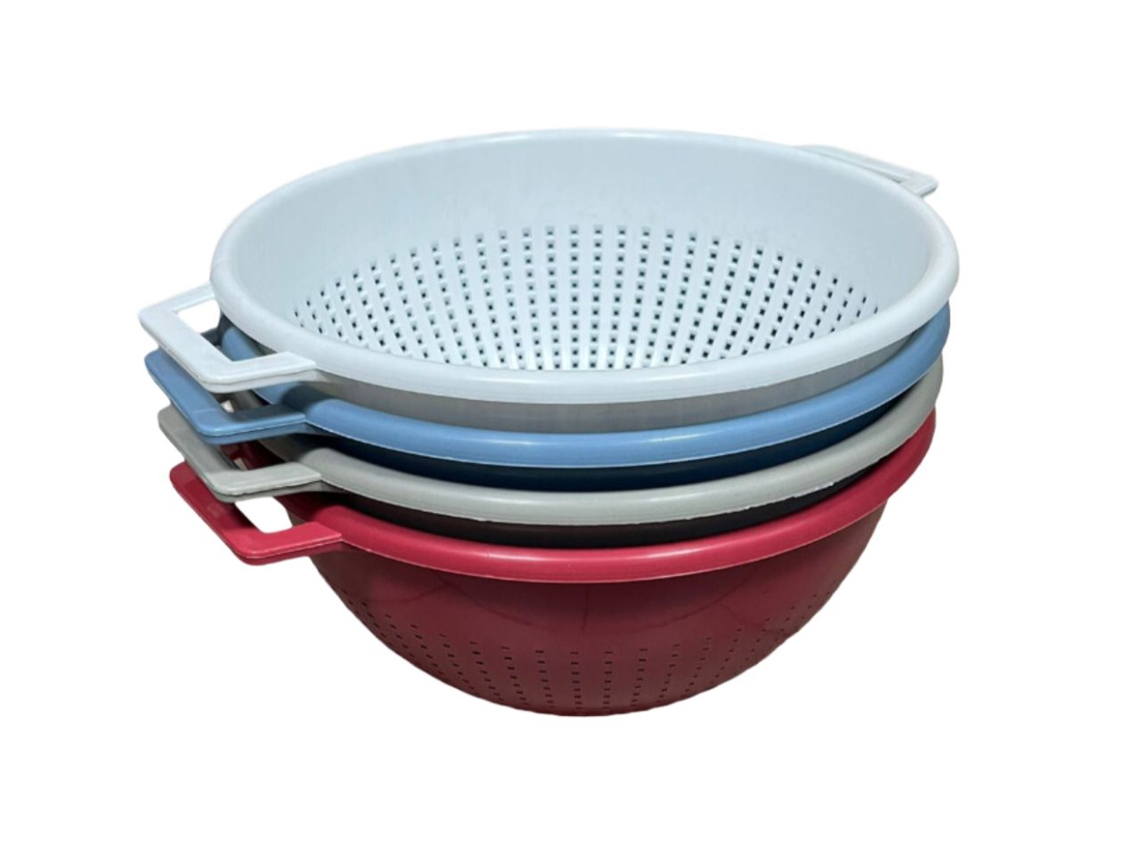 Colapasta d.24cm colori assortiti bianco/rosso/verde acido/tortora