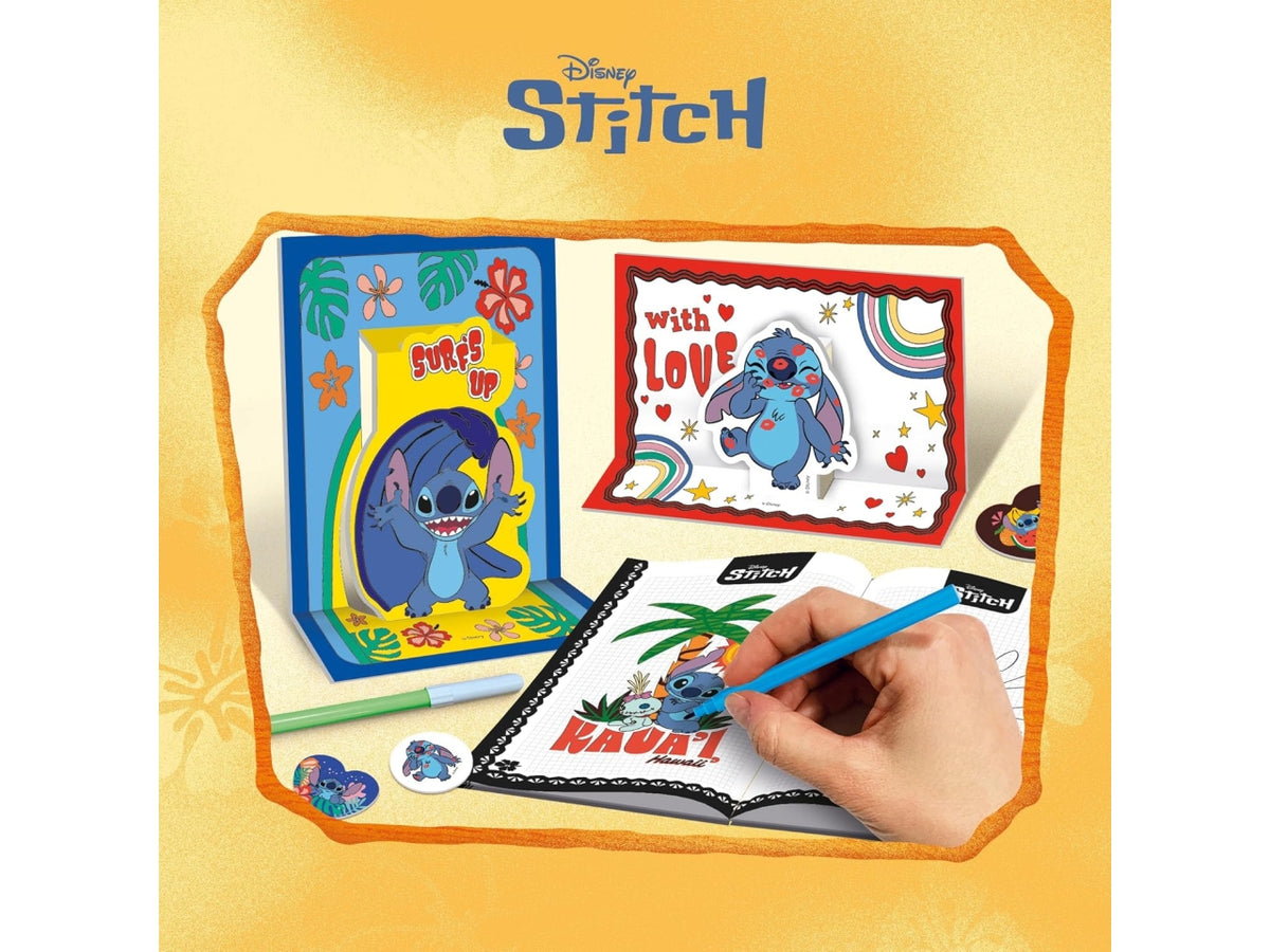 Stitch zainetto set da colorare con pop up e sticker
