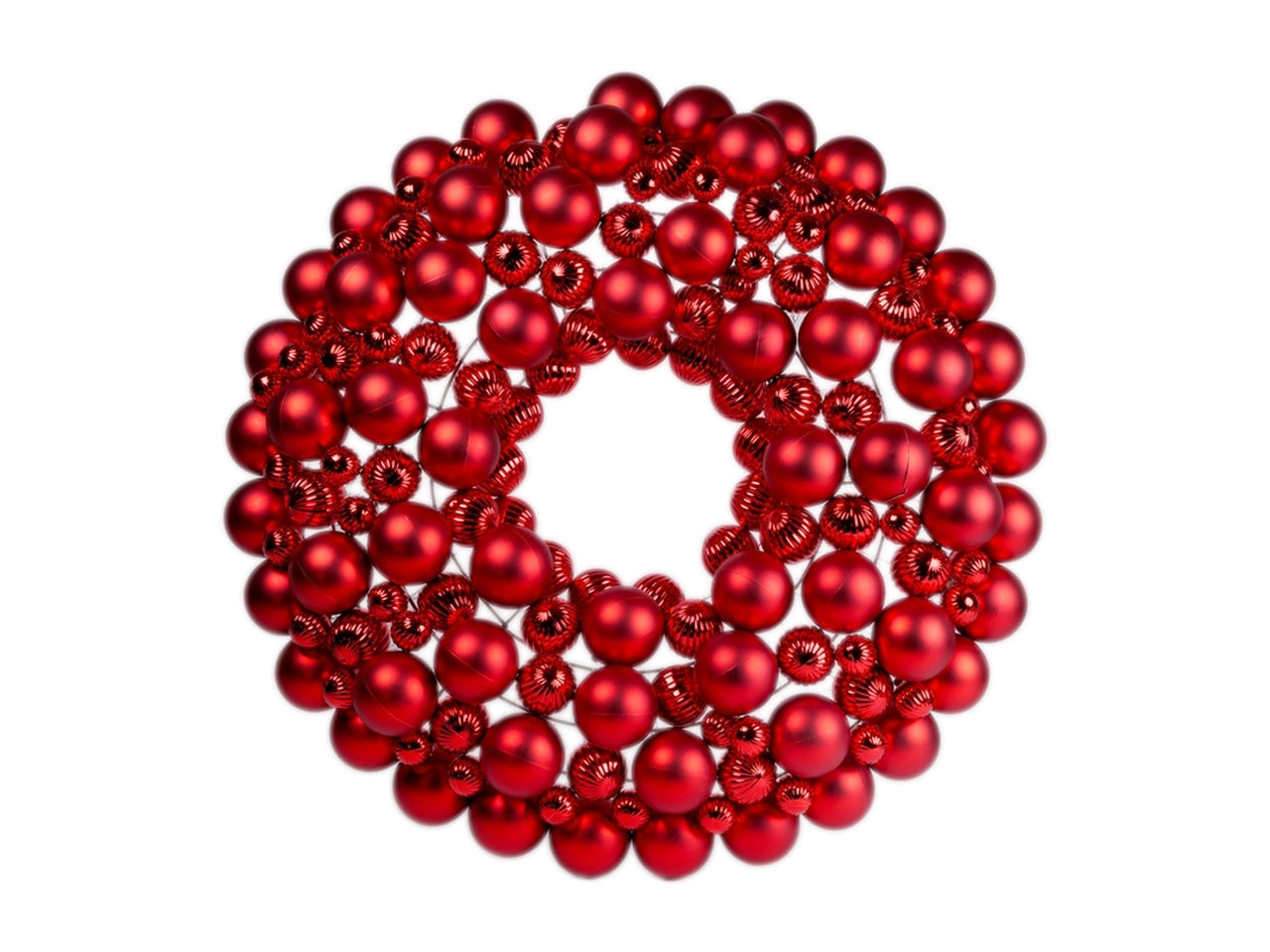 Corona 80cm palle rosse