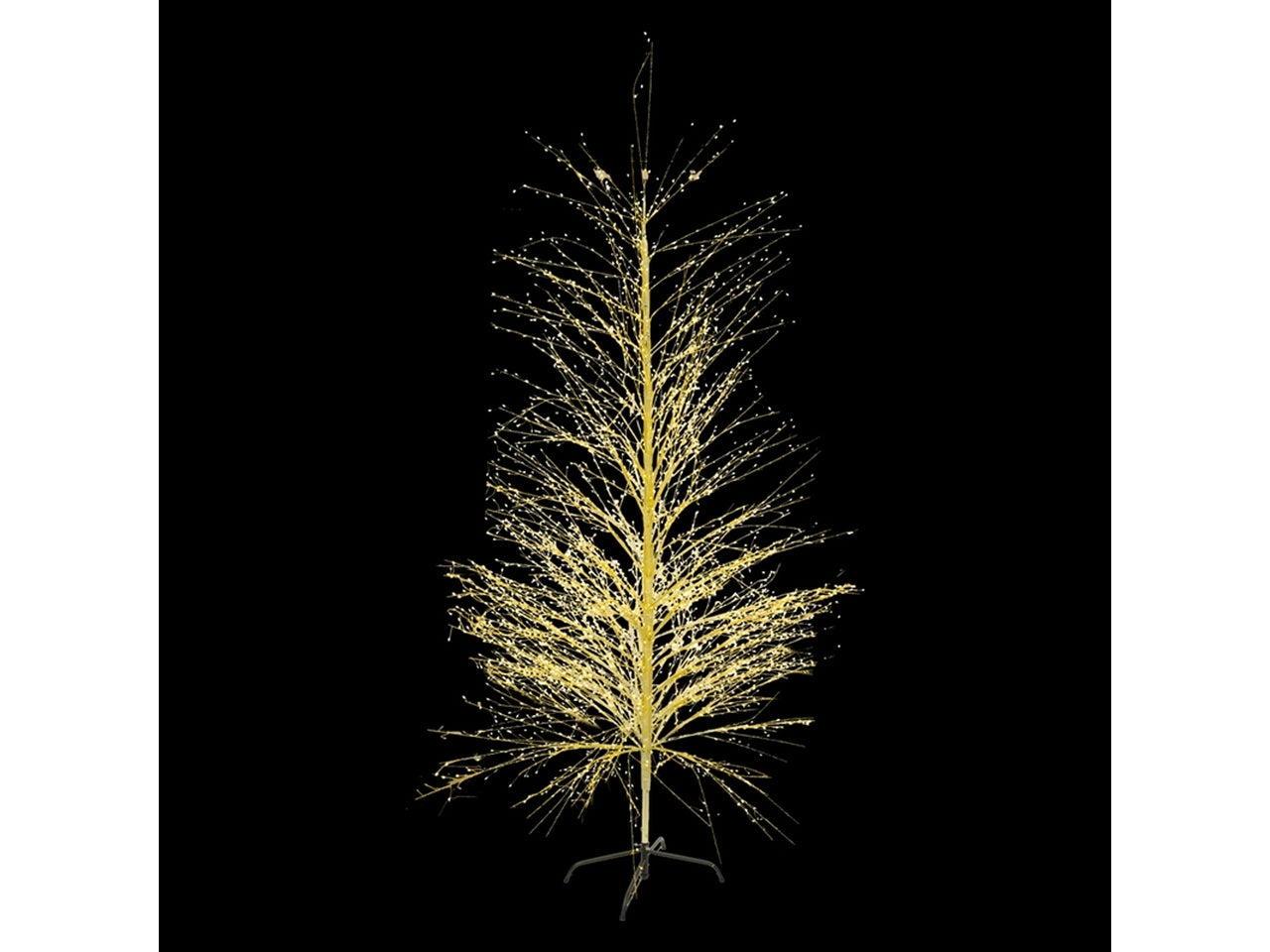 Albero d.175x300cm 6140luci IP44 oro