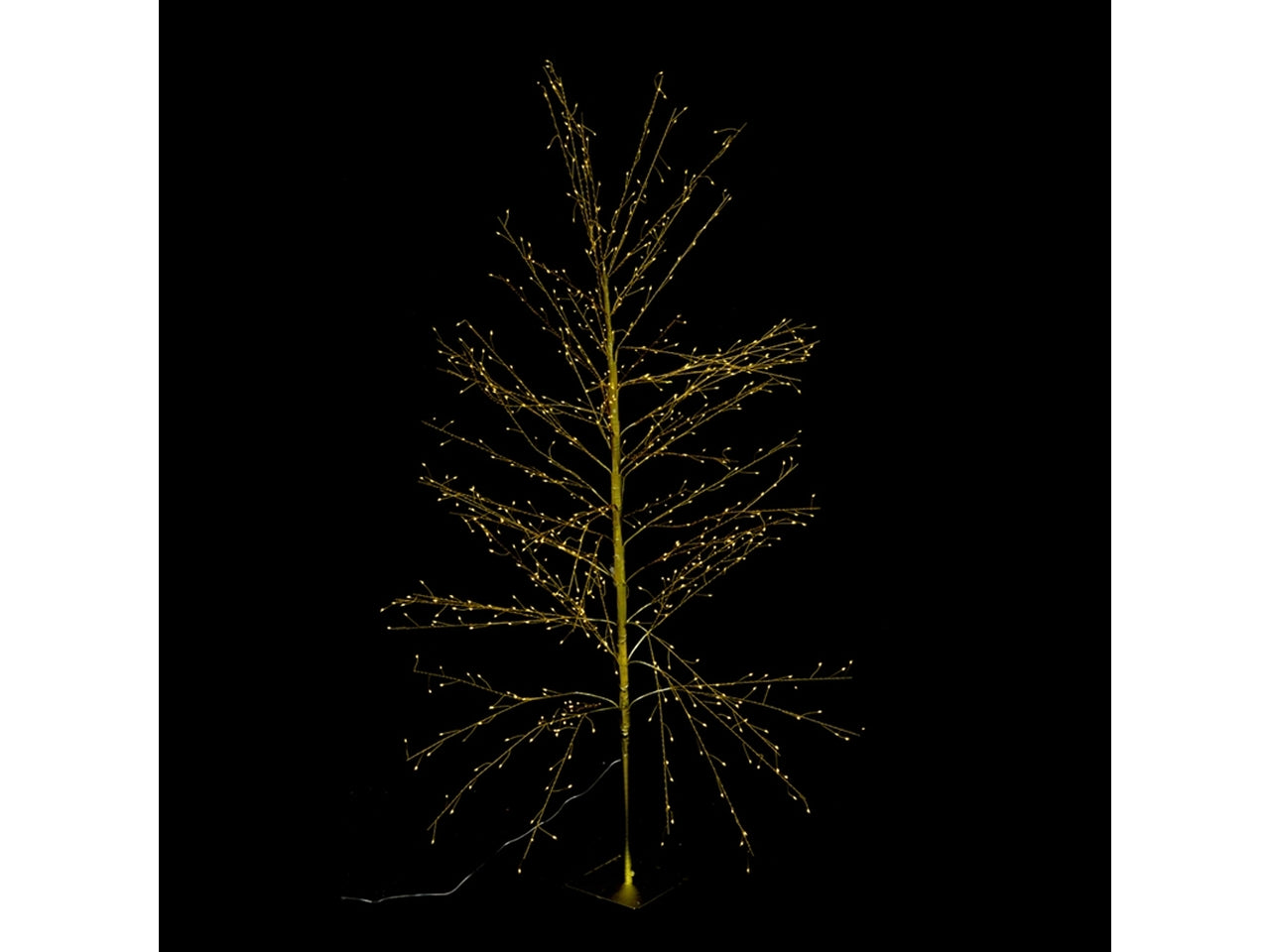 Albero d.150x240cm 3340luci IP44 oro