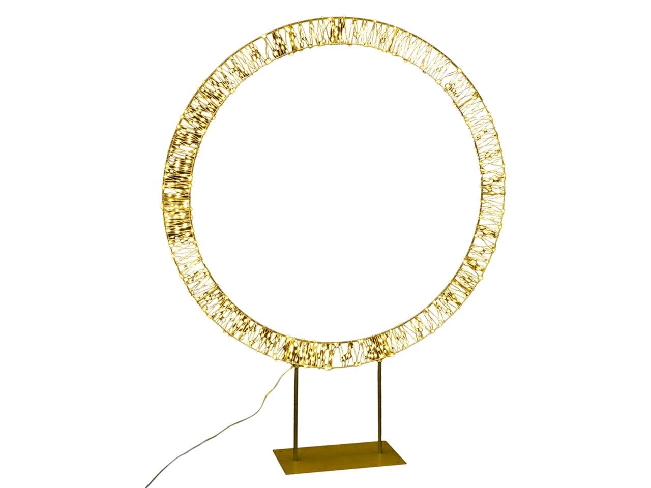 Cerchio con base 90xh.110cm 1200luci IP44 oro