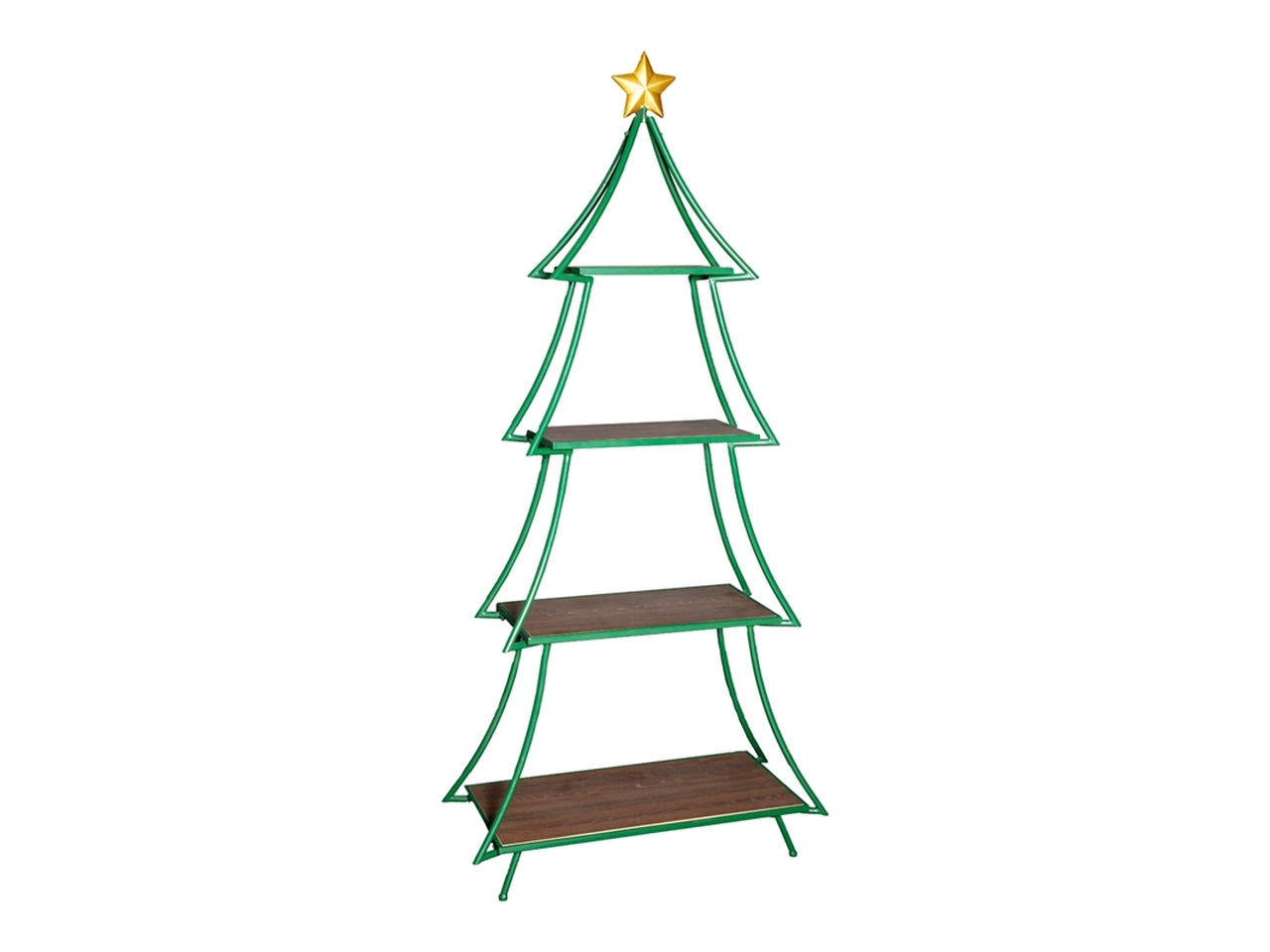 Albero scaffale in metallo 86x36x185cm verde