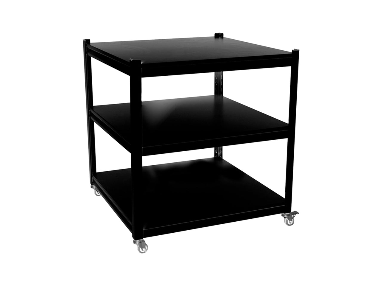 Scaffale in metallo 80x80x150cm nero 143168