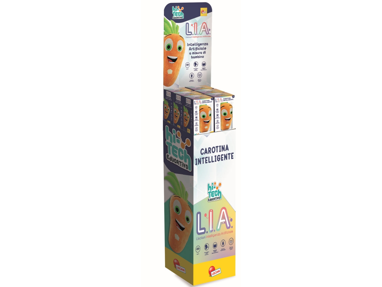 Hi tech educativo l.i.a peluche carotina display 6