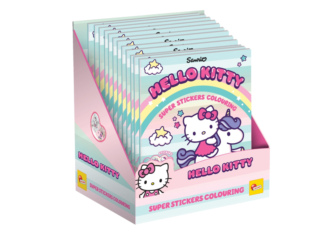 Hello kitty super stickers colouring in display 12