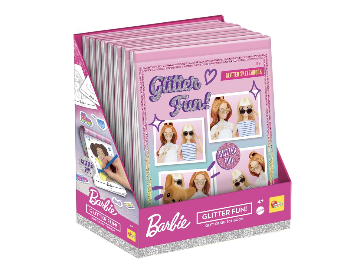 Barbie sketchbook glitter fun in display 8