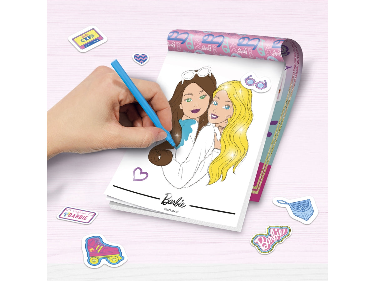 Barbie sketchbook glitter fun in display 8