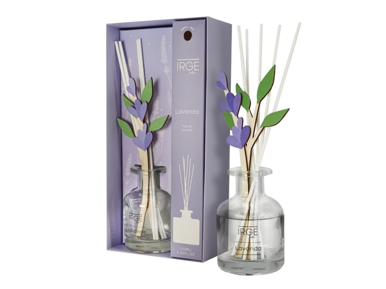 Diffusore 120ml irge bastoncini in legno lavanda