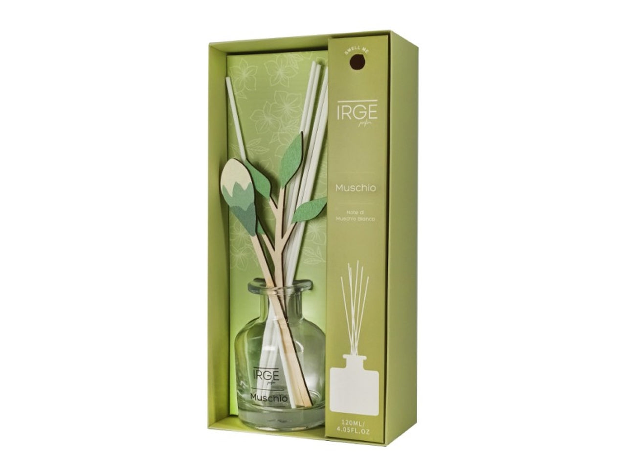 Diffusore 120ml irge bastoncini in legno muschio