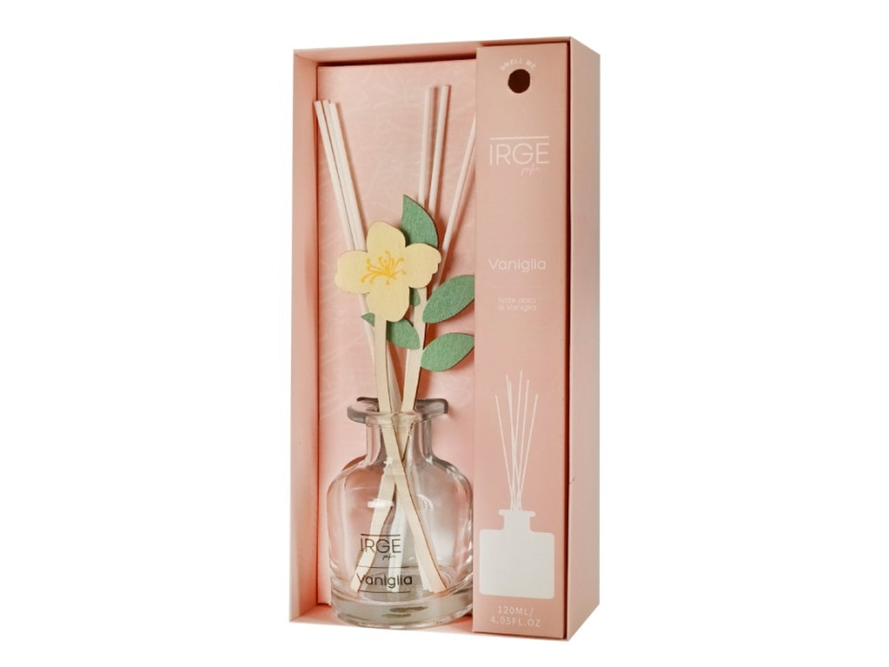 Diffusore 120ml irge bastoncini in legno vaniglia