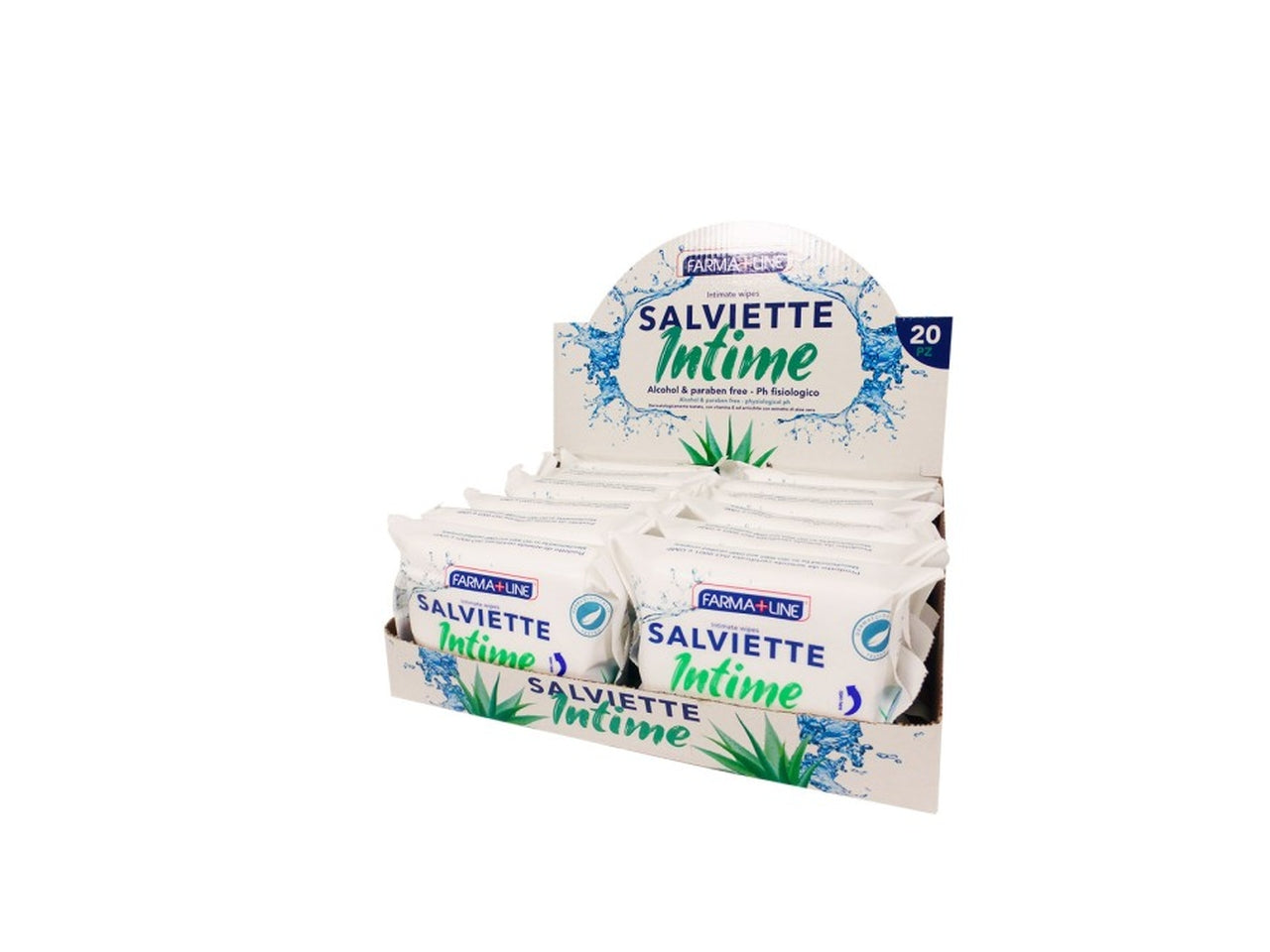 Adl salviette farma t intime 20 pz aloe