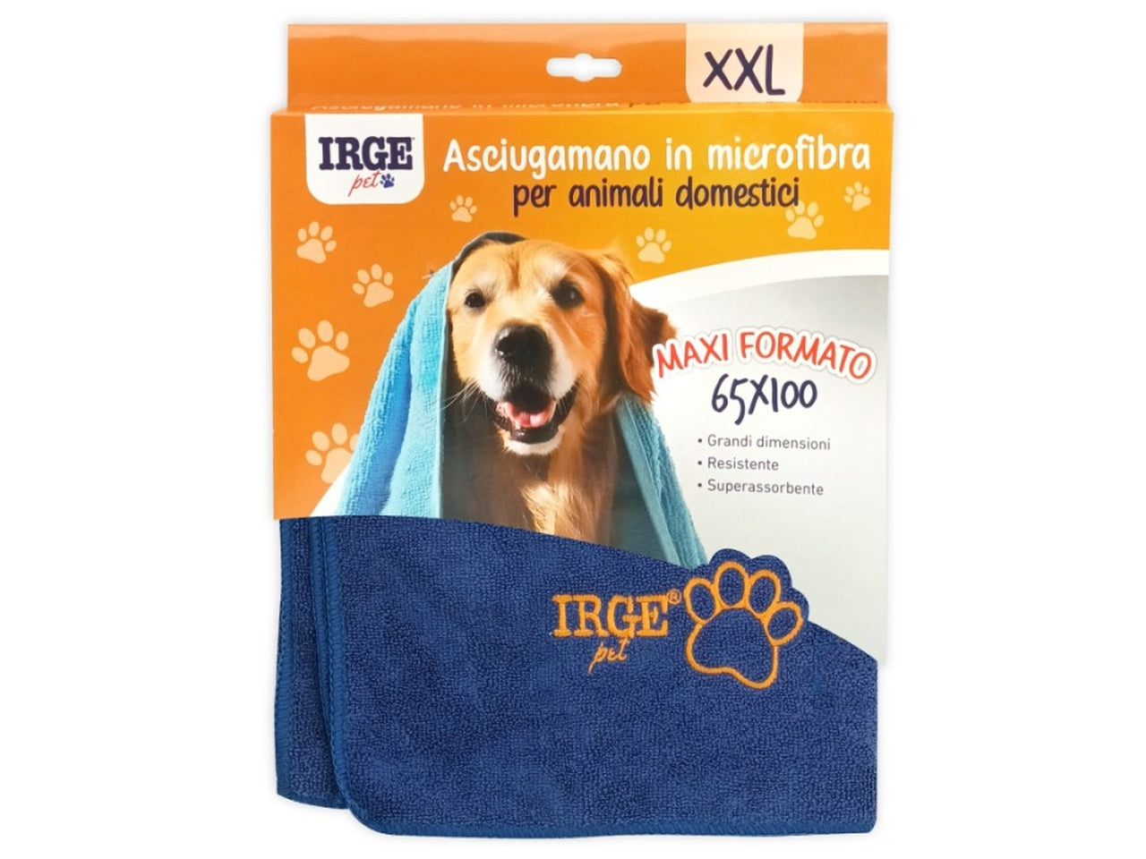 Asciugamano pet in microfibra 65x100cm