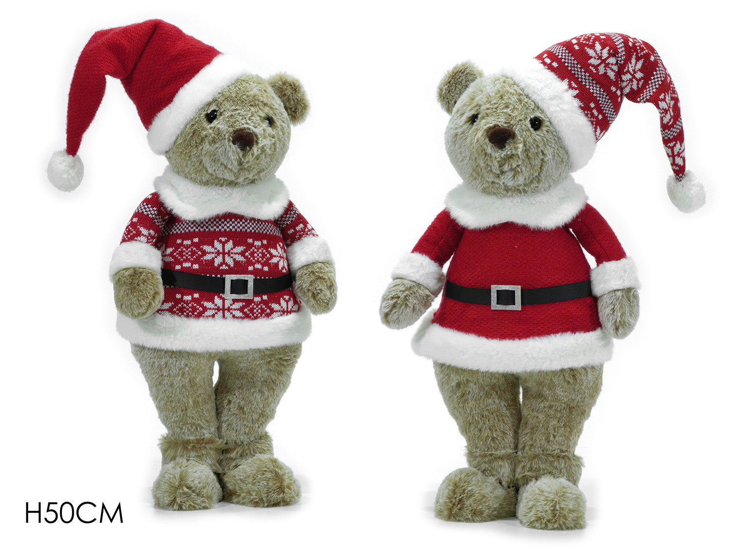 Orso natalizio 50cm assortiti