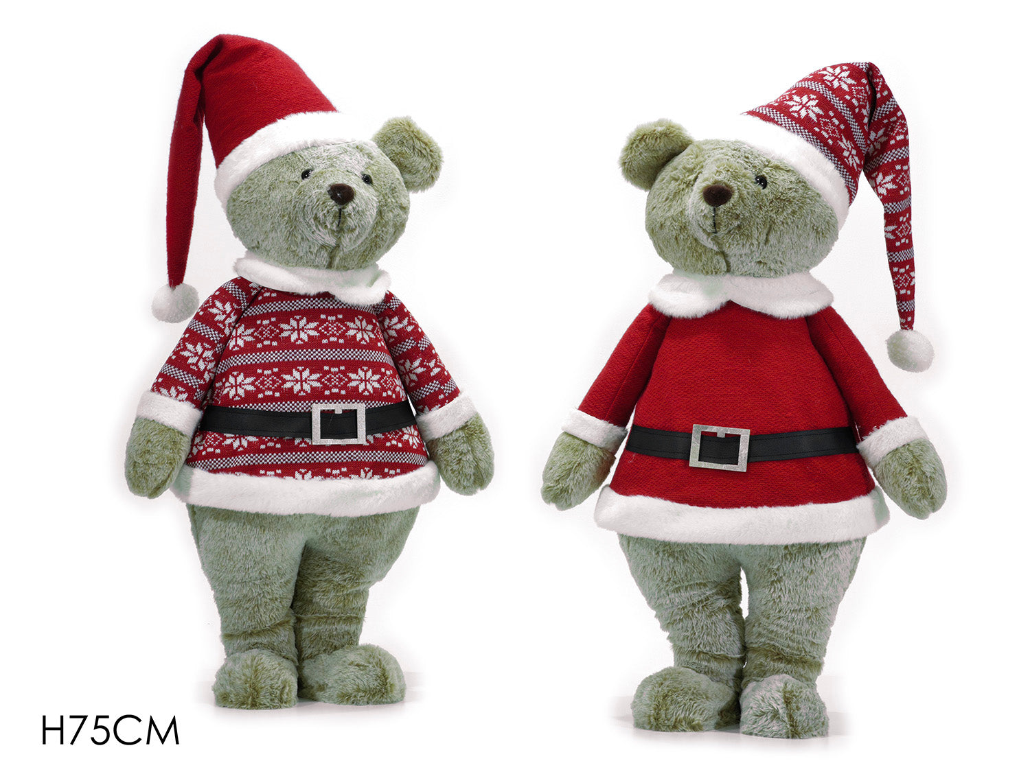 Orso natalizio 75cm assortiti