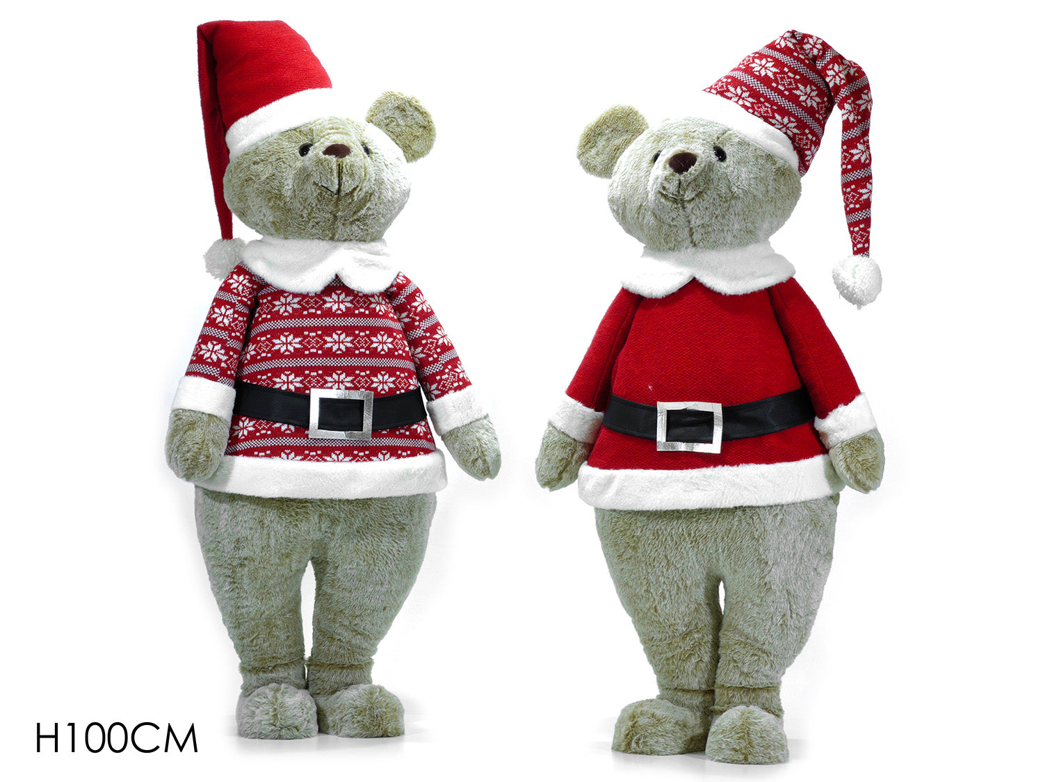 Orso natalizio 100cm assortiti