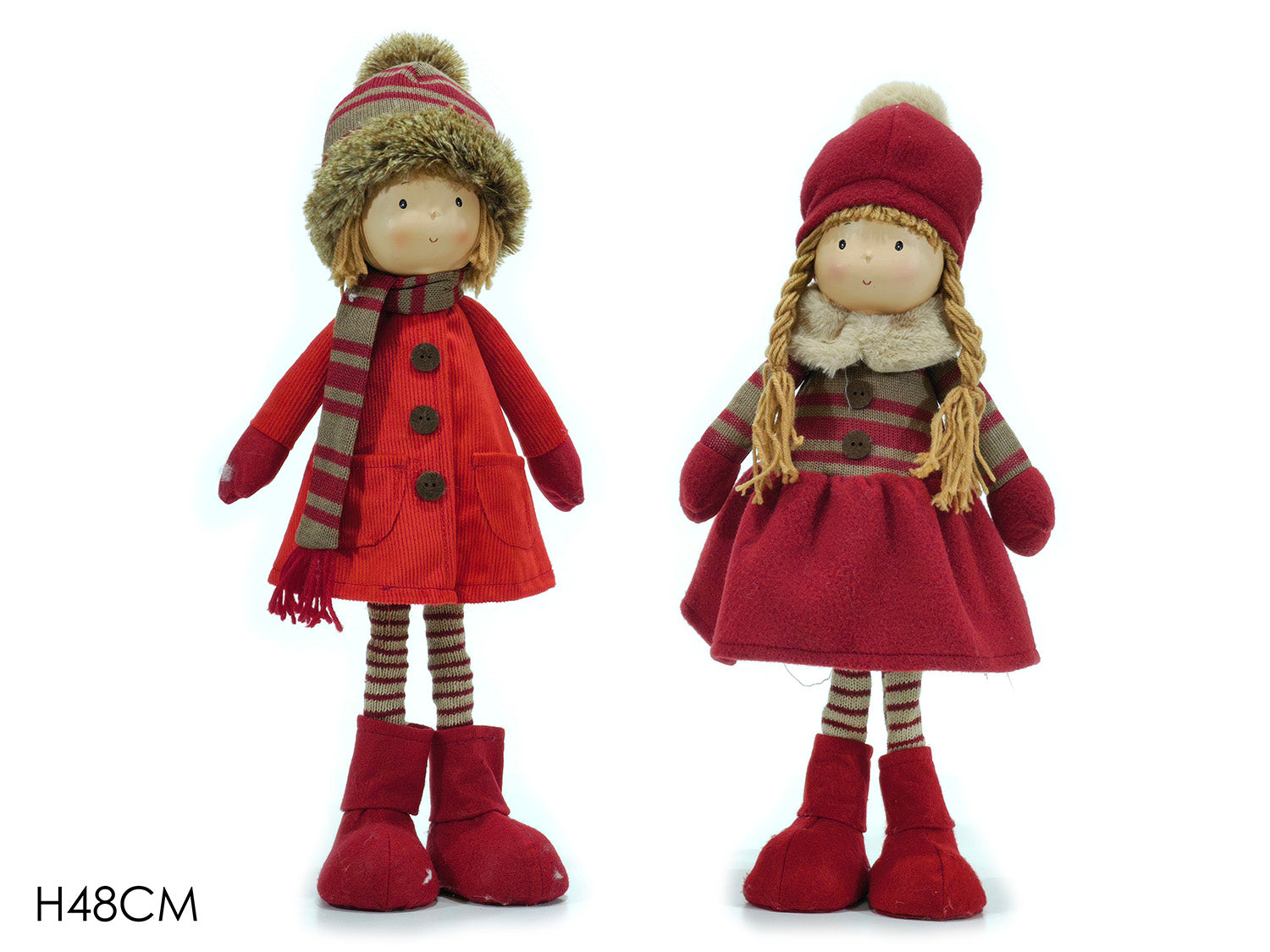 Bimbo in piedi 48cm rosso assortiti
