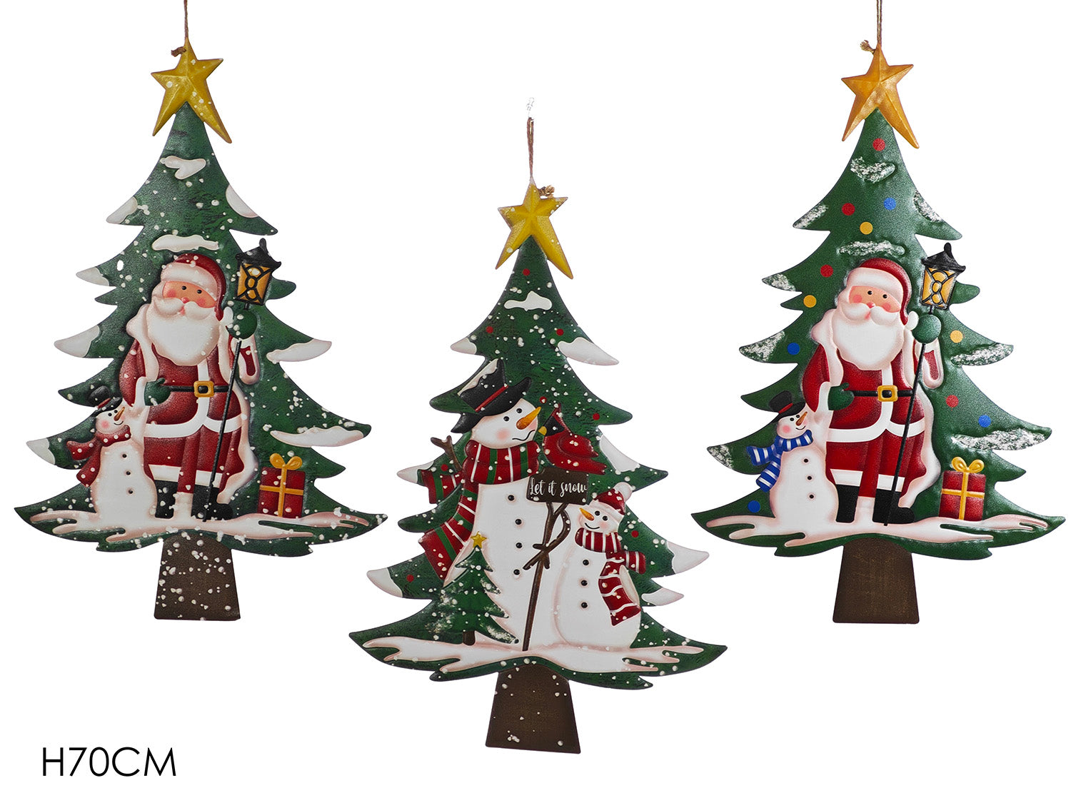 Decorazione albero di natale 70cm assortiti