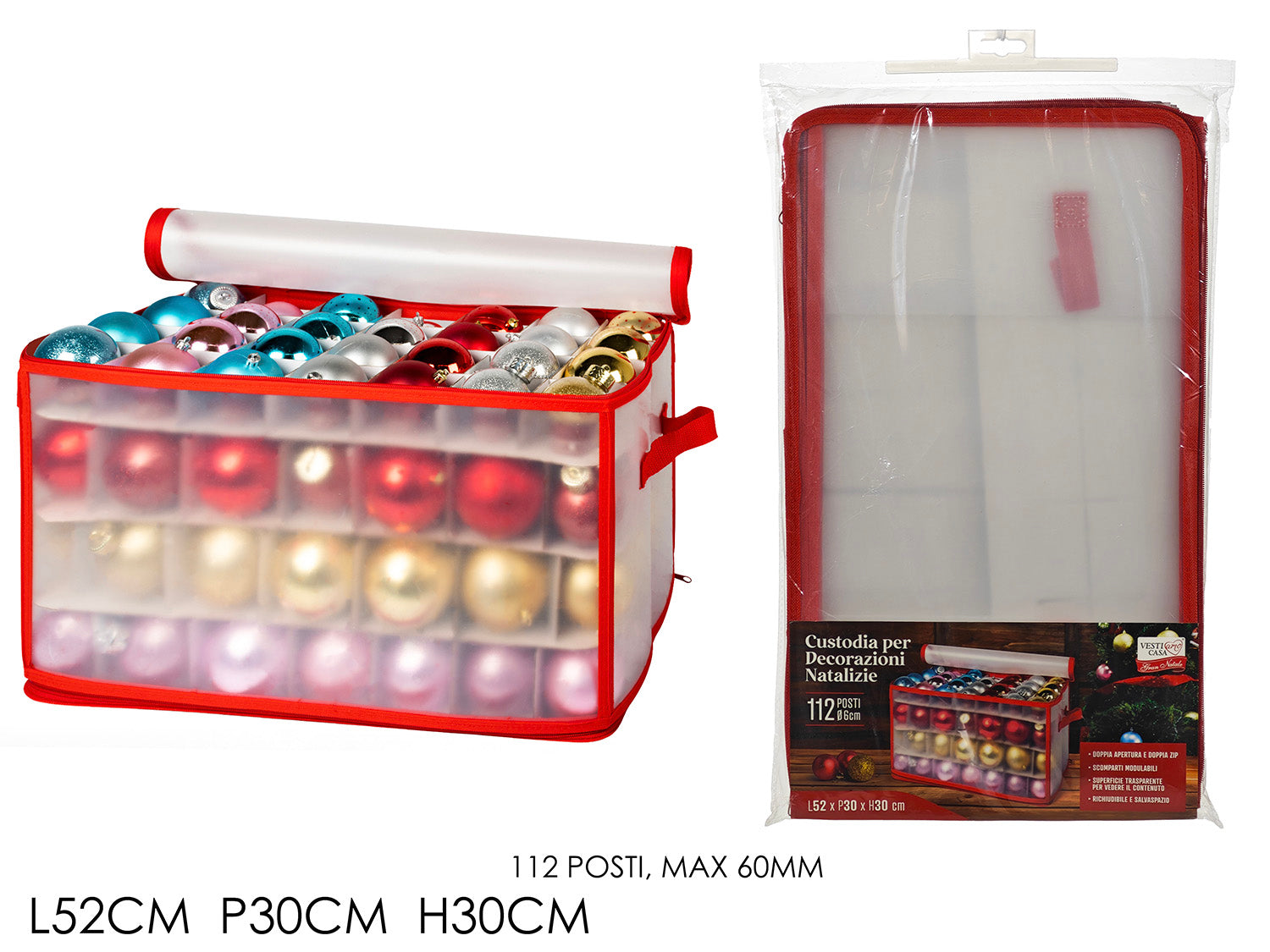 Box portasfere 112 posti 52x30xh.30cm