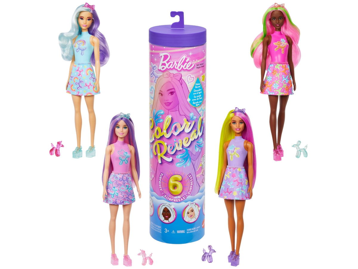 Barbie color reveal ballon animals $