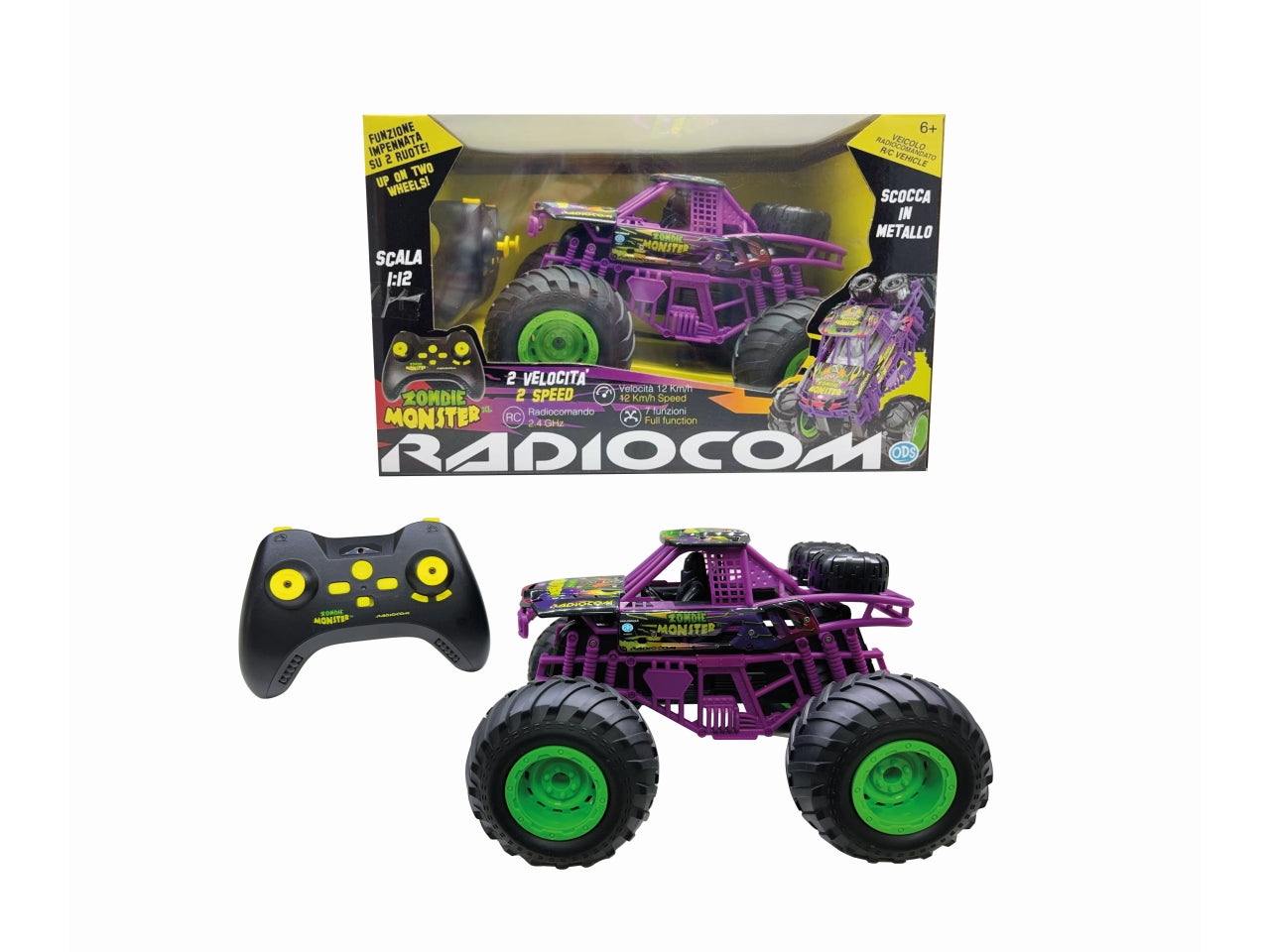 Radiocom zombie monster xl auto radiocomandata scala 1:12