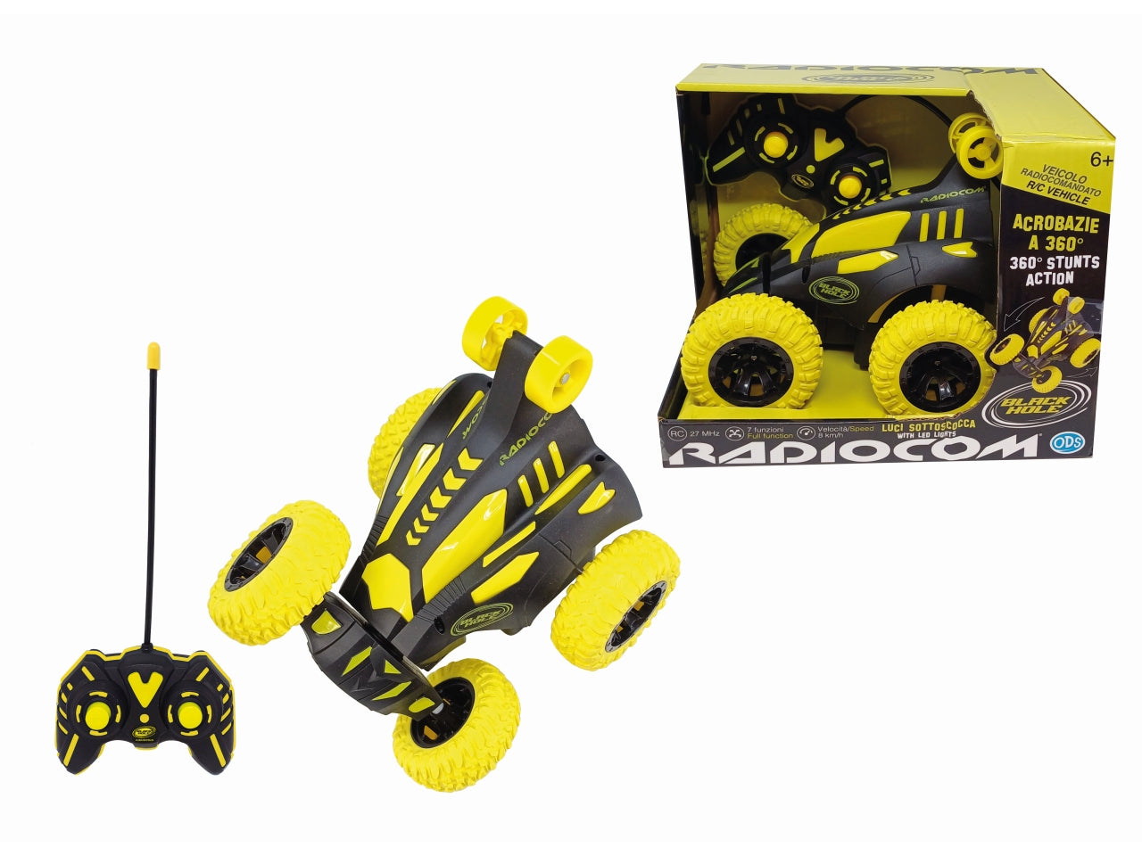 Radiocom black hole stunt auto radiocomandata
