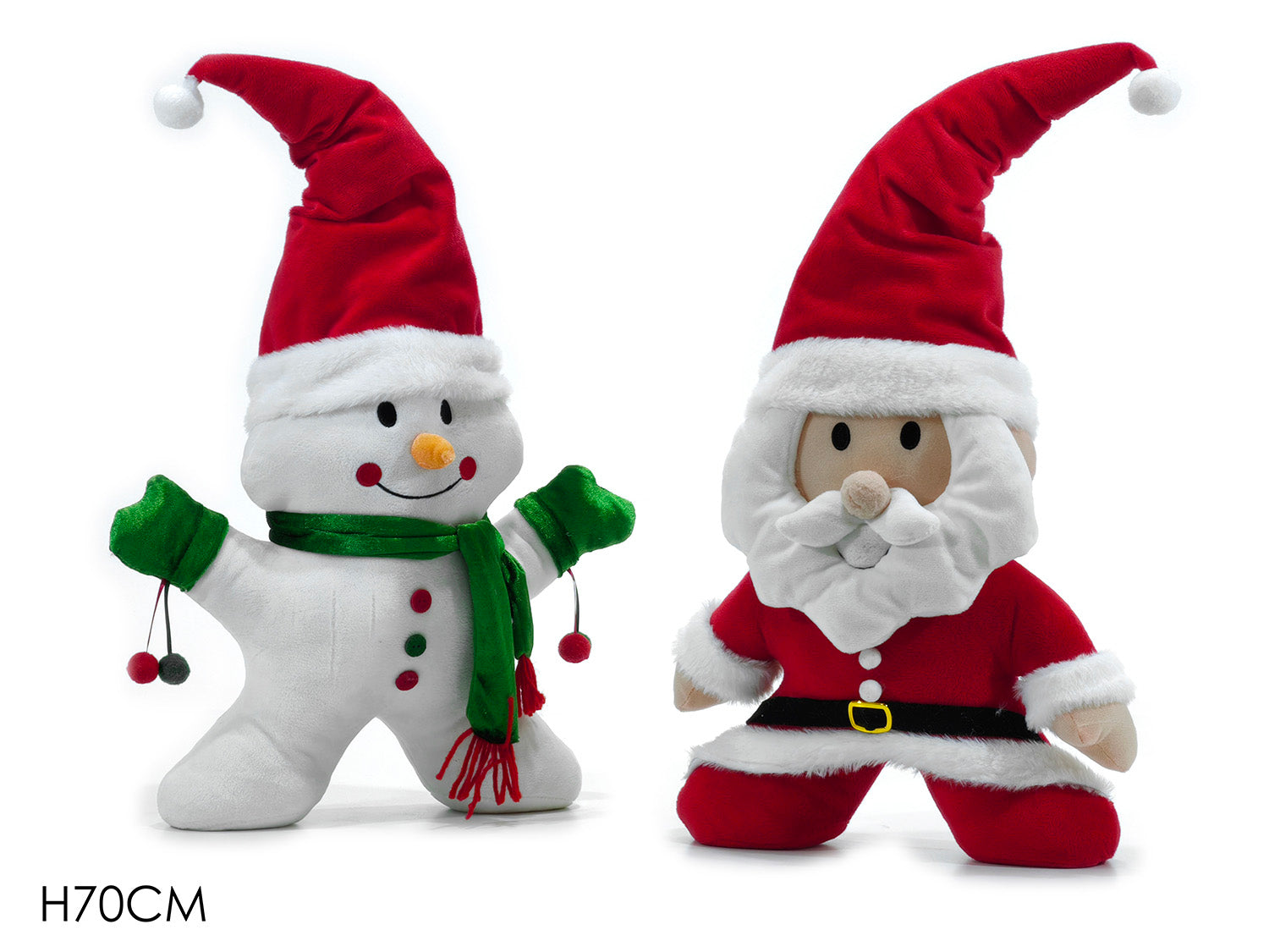 Peluche natalizio 70cm in 2 soggetti assortiti