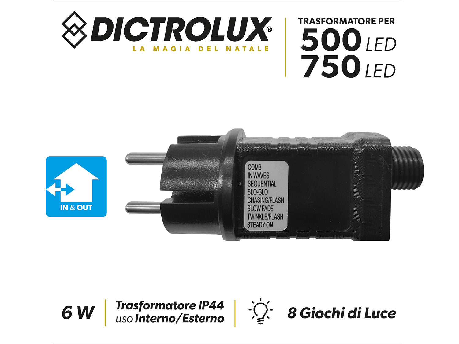 Trasformatore 6w per 500/750 led
