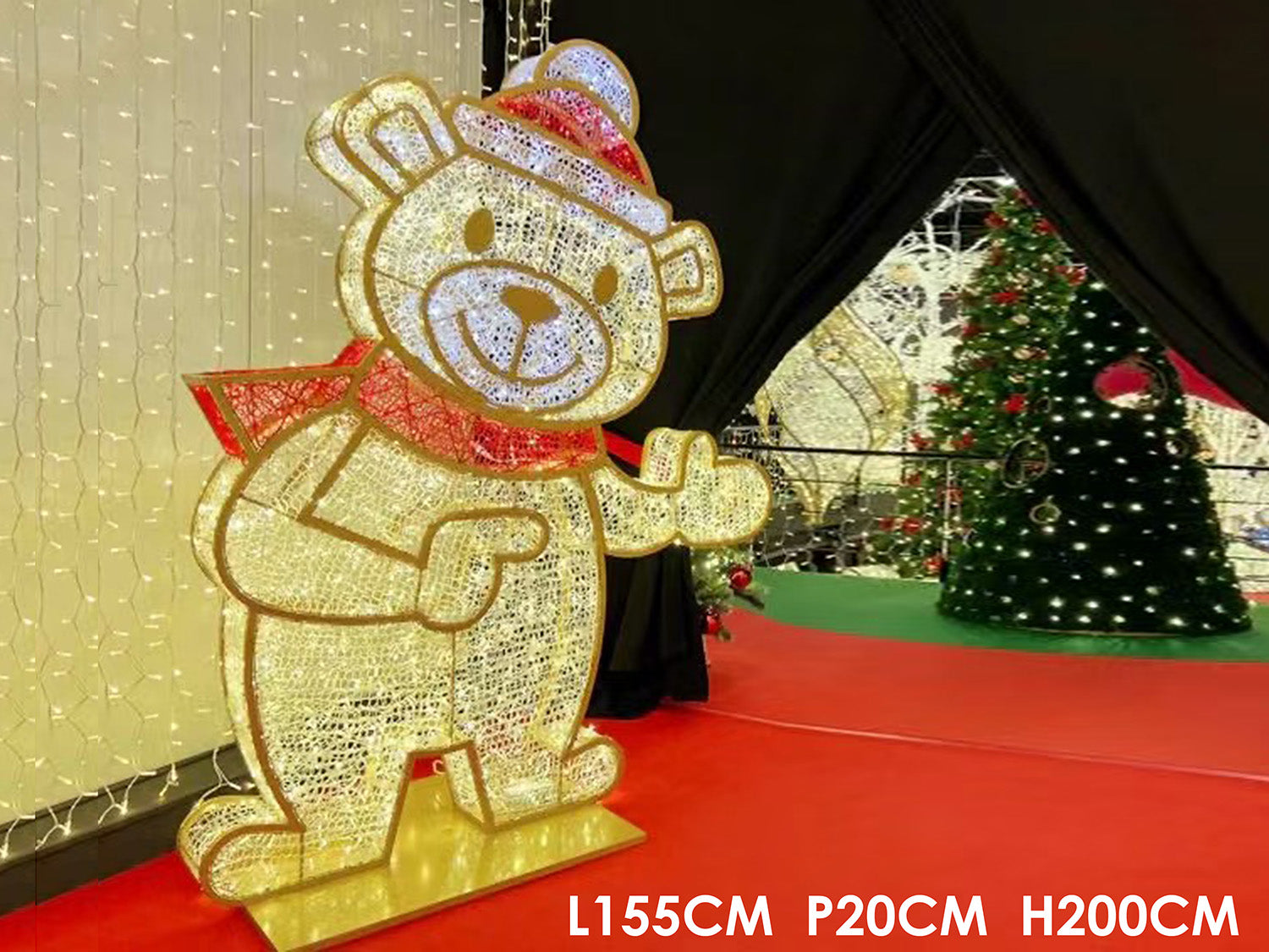 Orsetto luminoso 155x20xh.200cm sinistra 451553