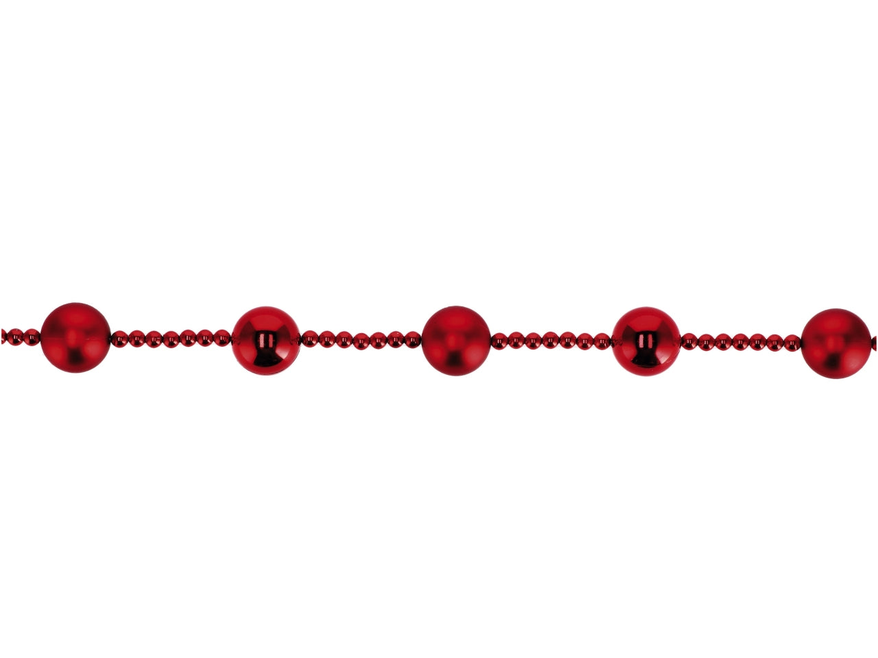Ghirlanda perle con palle 174cm