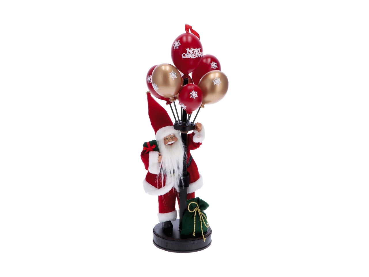 Babbo natale 25xh.60cm con palloncini